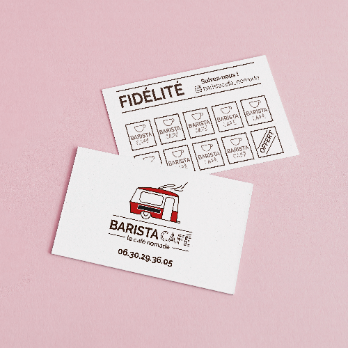 Carte de visite fidélité