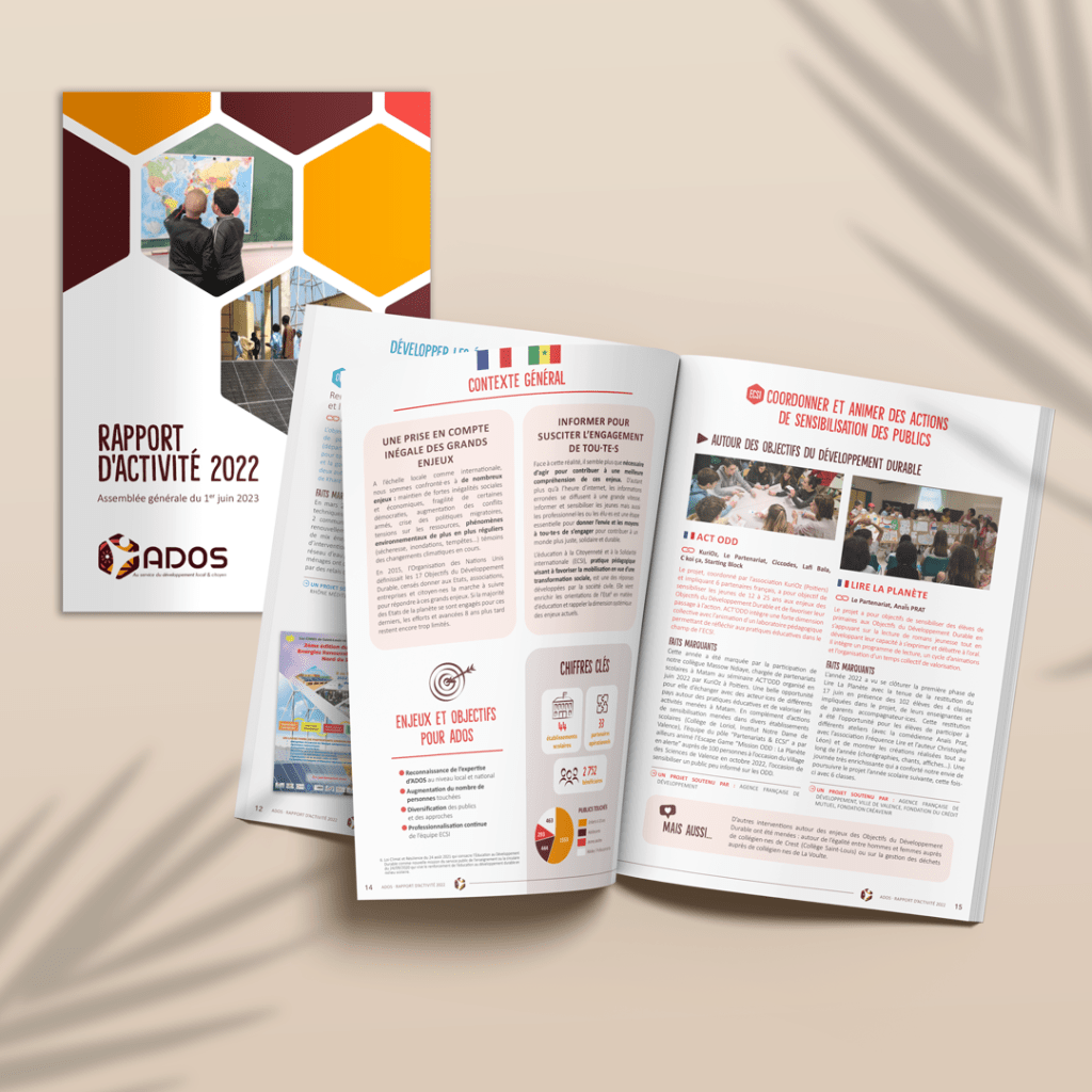 Rapport d'activité 2022 de l'association ADOS à Bourg-lès-Valence